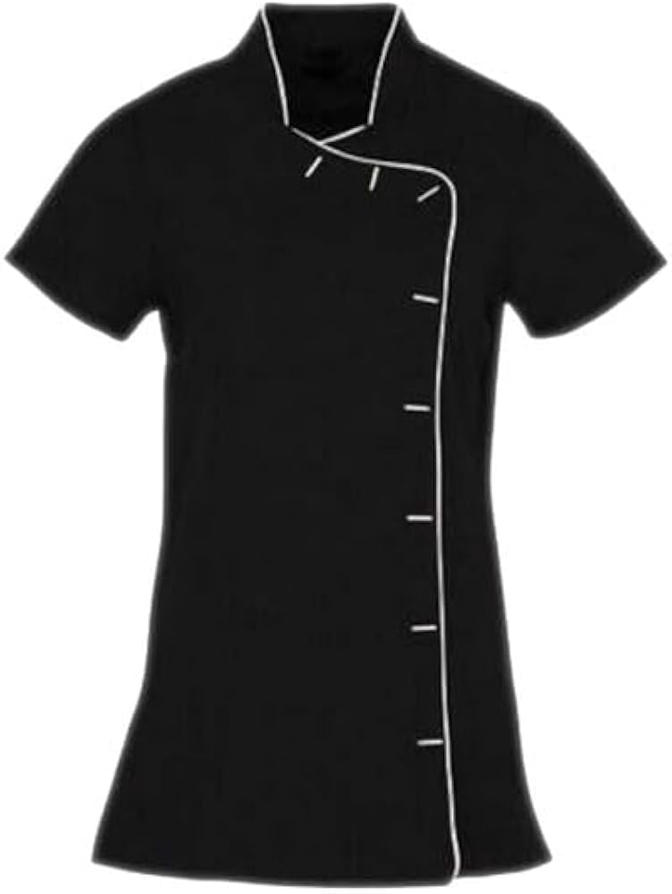 IBEX Beauty Piping Style Tunics Spa Salon Beautician Tunic Nail Massage Therapist Health Work Uniform