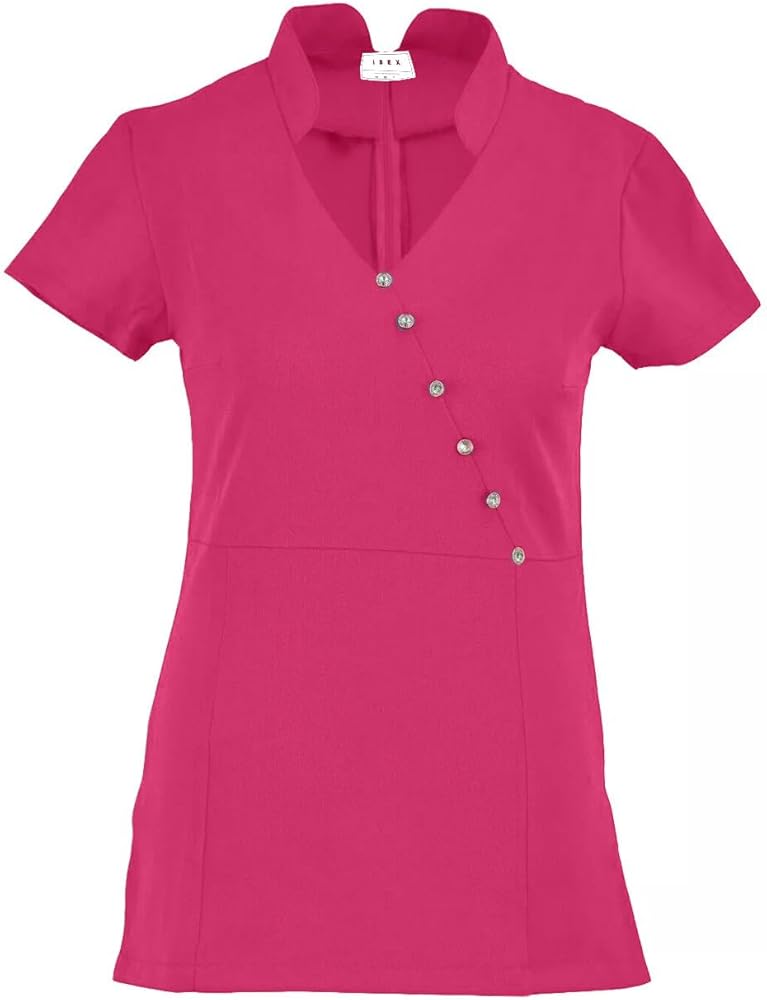 IBEX TN5FR Frock Beauty Tunic for Spa & Salon | Back Zipper Beautician Uniform for Nail & Massage Therapists