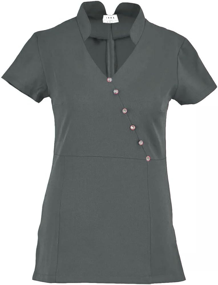 IBEX TN5FR Frock Beauty Tunic for Spa & Salon | Back Zipper Beautician Uniform for Nail & Massage Therapists