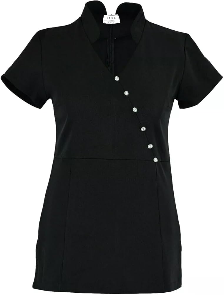 IBEX TN5FR Frock Beauty Tunic for Spa & Salon | Back Zipper Beautician Uniform for Nail & Massage Therapists