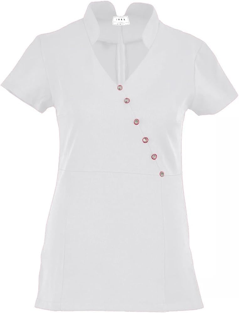 IBEX TN5FR Frock Beauty Tunic for Spa & Salon | Back Zipper Beautician Uniform for Nail & Massage Therapists